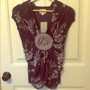 Anthropologie Deletta Purple Top